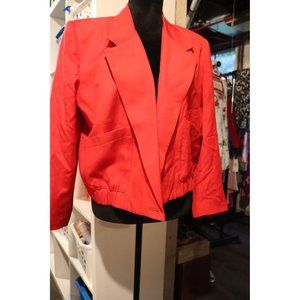 Vintage Weathervane 80's style red Jacket/Blazer 2 front pockets size 10 (M)